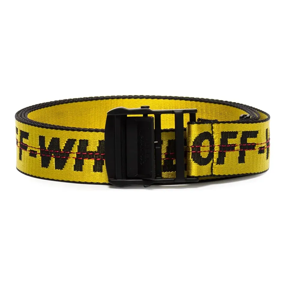 Off Белый FW19 Нейлон Кожаные ремни Унисекс