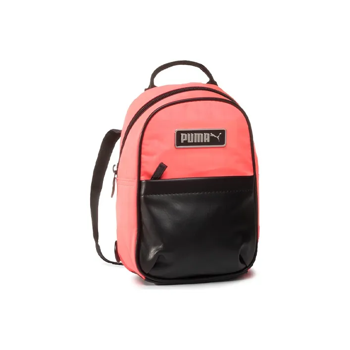 PUMA Artificial Leather Backpack Mini Women's Bright Pink