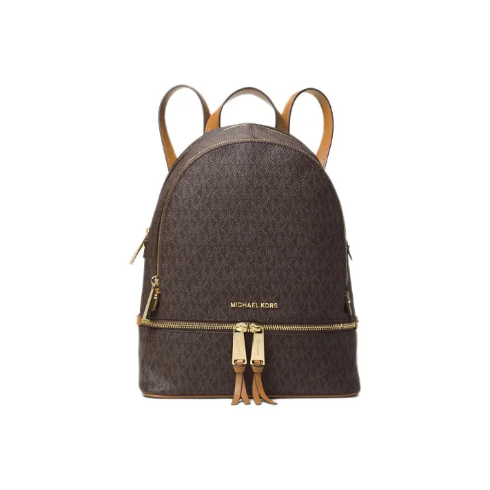 MICHAEL KORS Artificial Leather Backpack Medium Size Women's Dark Brown