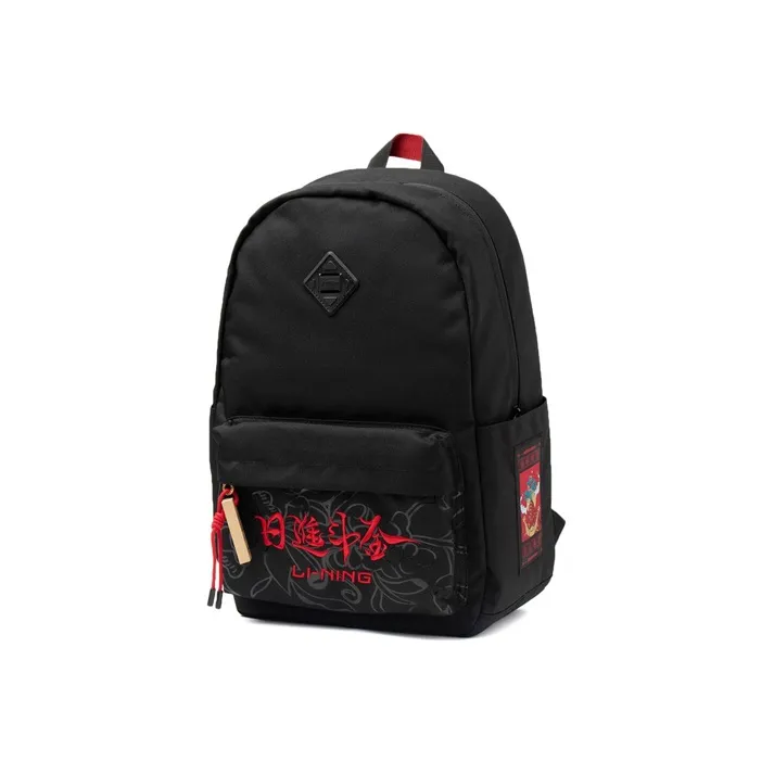 LiNing Sports Fashion Collection Fabric Backpack Regular Unisex Black