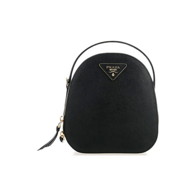 PRADA Cow Leather Backpack Mini Women's Black