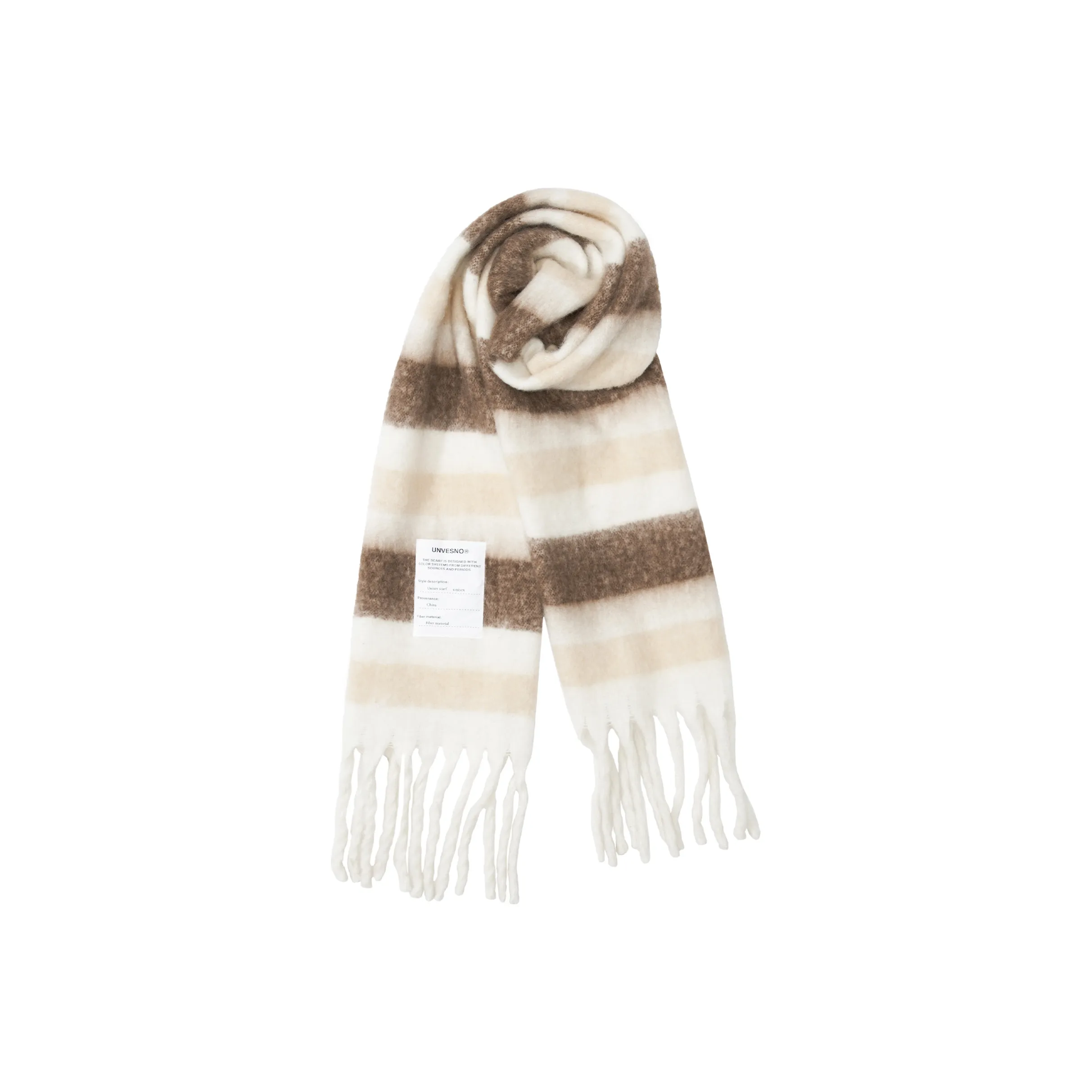 UNVESNO Faux Cashmere Knit Scarves Unisex