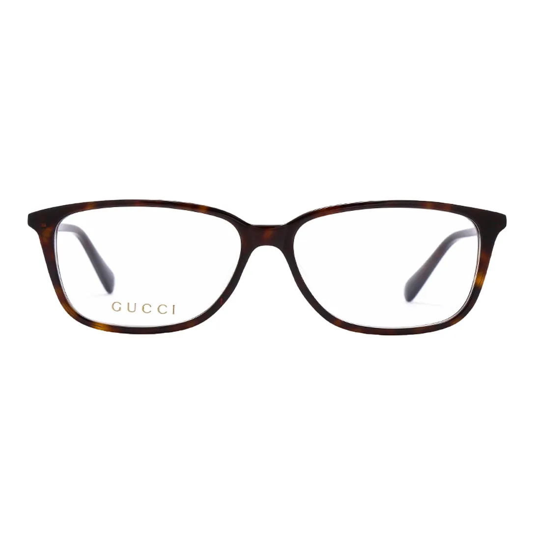 GUCCI Plastic Square Eyeglass Frames Women's