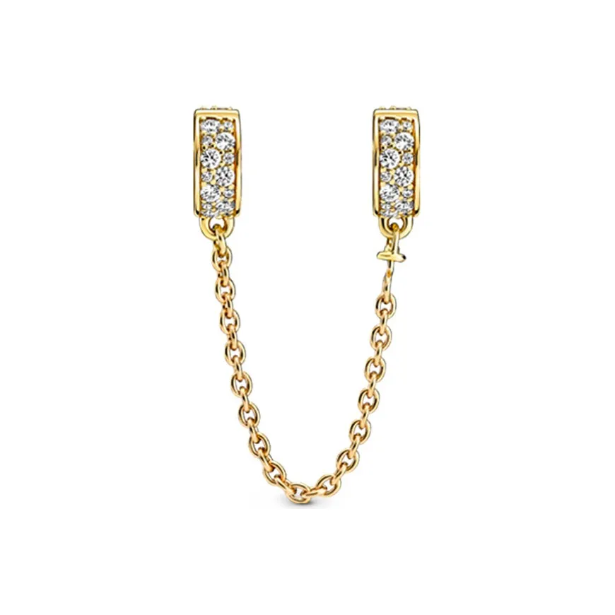 Pandora Золотой Посеребренный Медный Сплав Подвески Унисекс Желтый