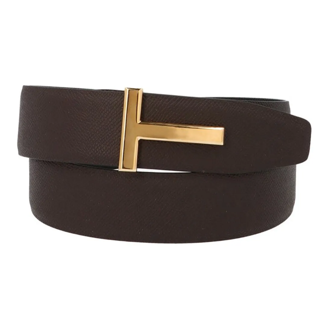TOM FORD Leather Belts Unisex Brown