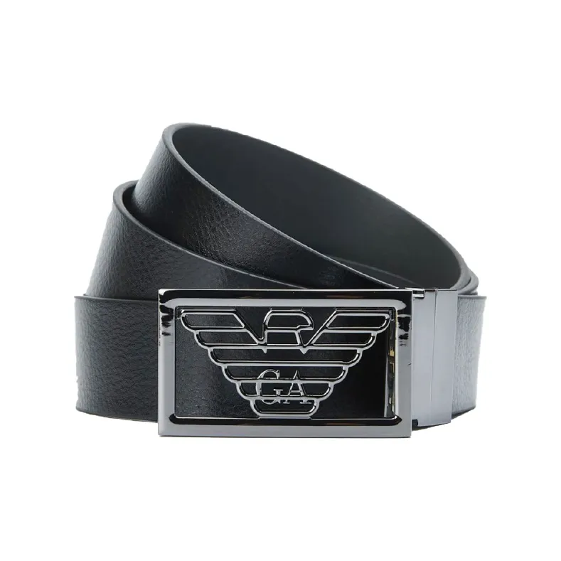 EMPORIO ARMANI Logo-Buckle Detailed Belt