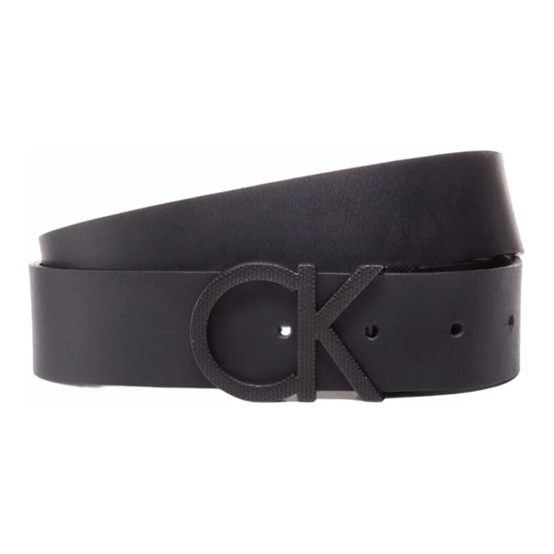 CALVIN KLEIN Cow Leather Belts Men's Black Width  3.5cm