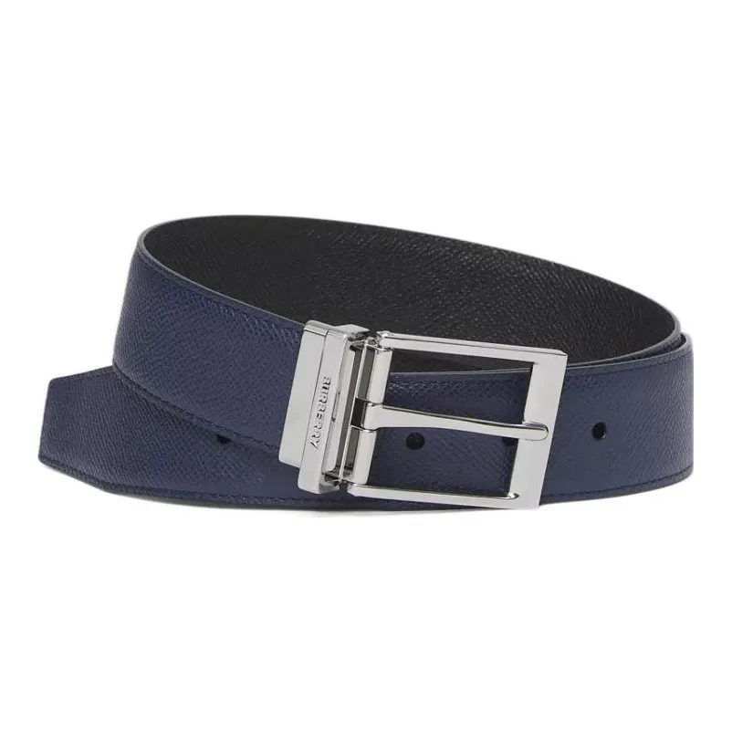 Burberry Двойной Sided Два WAY GRAIN LEATHER Мужской Ширина 3,5 см