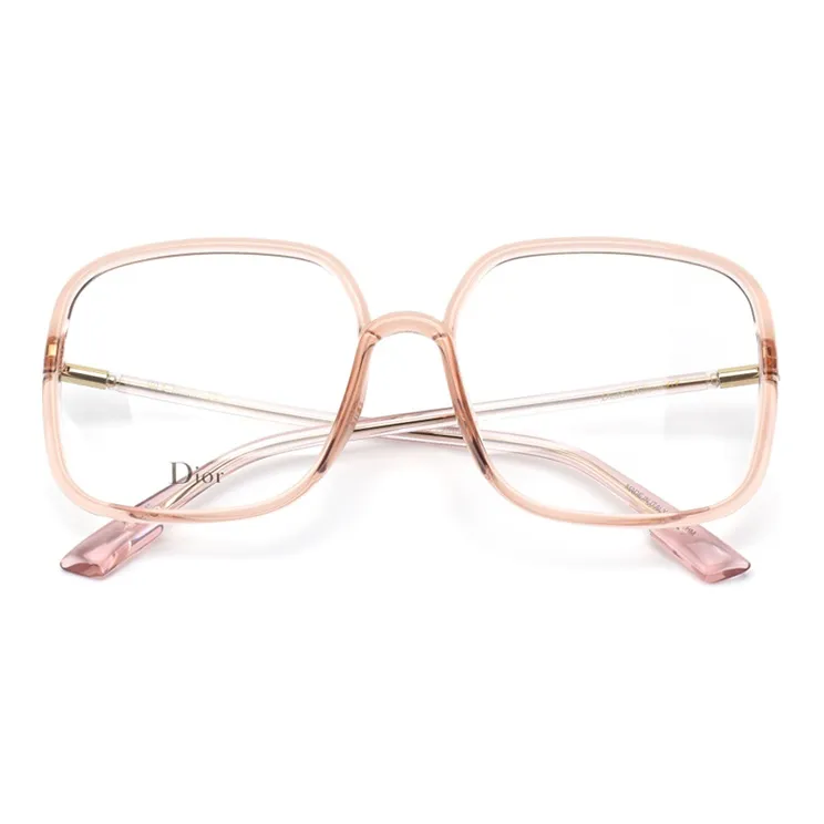 DIOR Plate And Metal Square Eyeglass Frames Unisex