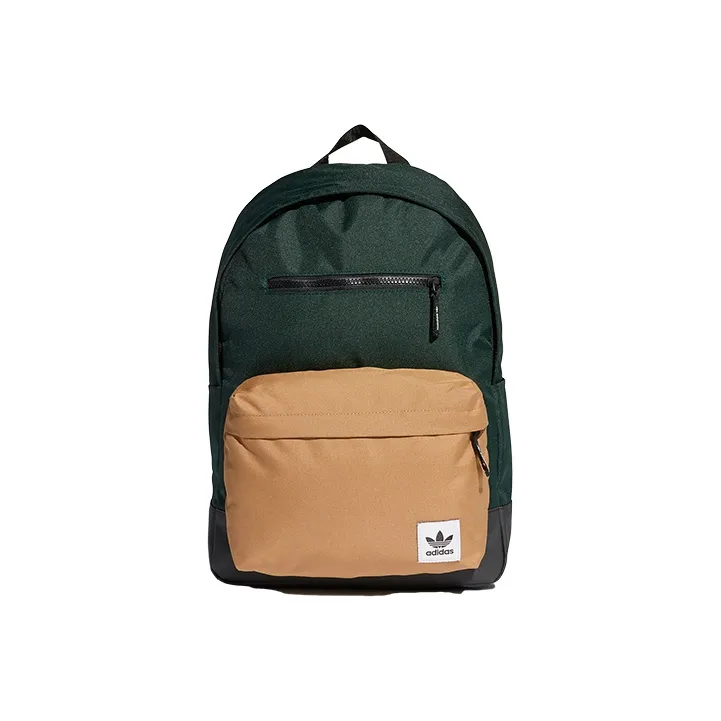 Adidas Originals Полиэстер Рюкзак Стандартный Унисекс Зеленый Коричневый
