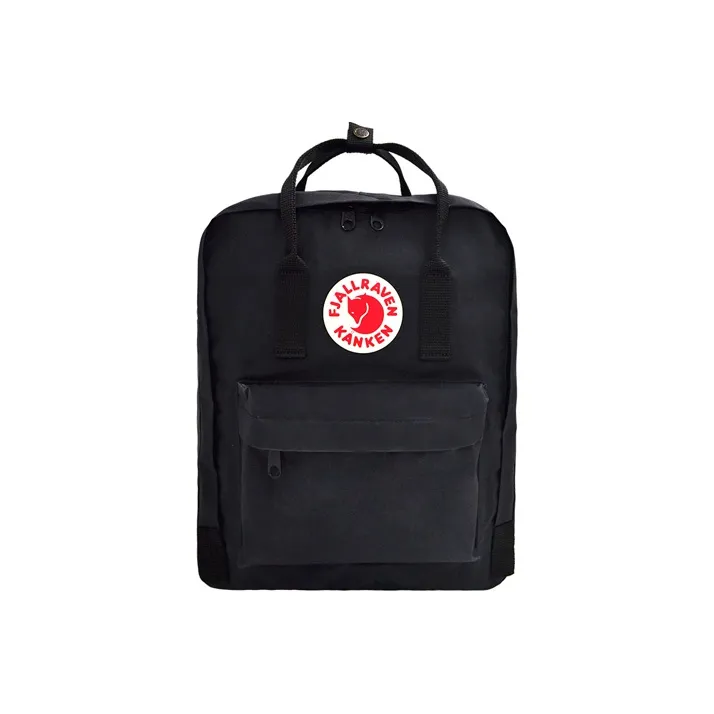Fjallraven Kanken Polyester Backpack Medium Size Unisex Black