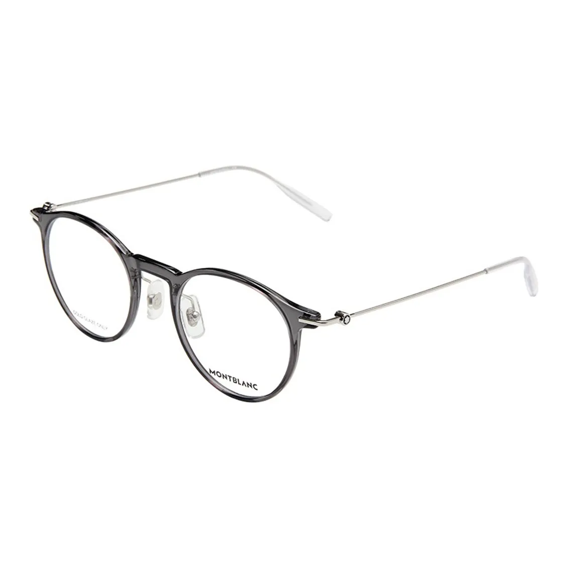 MONTBLANC Plate And Metal Round Eyeglass Frames Men's