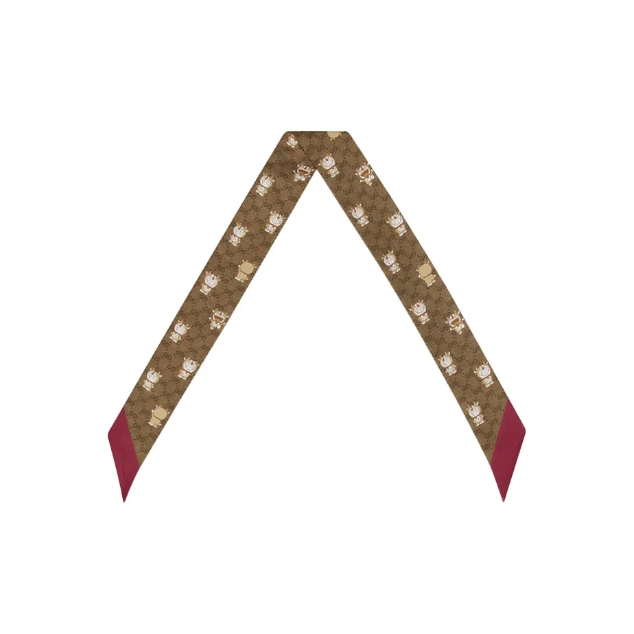 GUCCI Doraemon X GUCCI Doraemon X GUCCI Collaboration Шелковые шарфы Унисекс