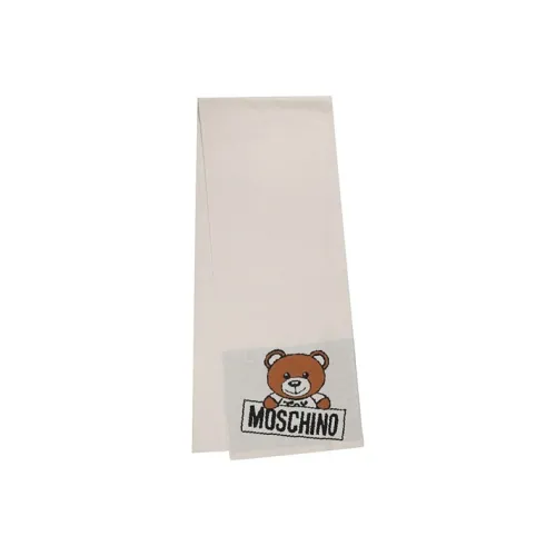 MOSCHINO Вязаные шарфы Белый Унисекс