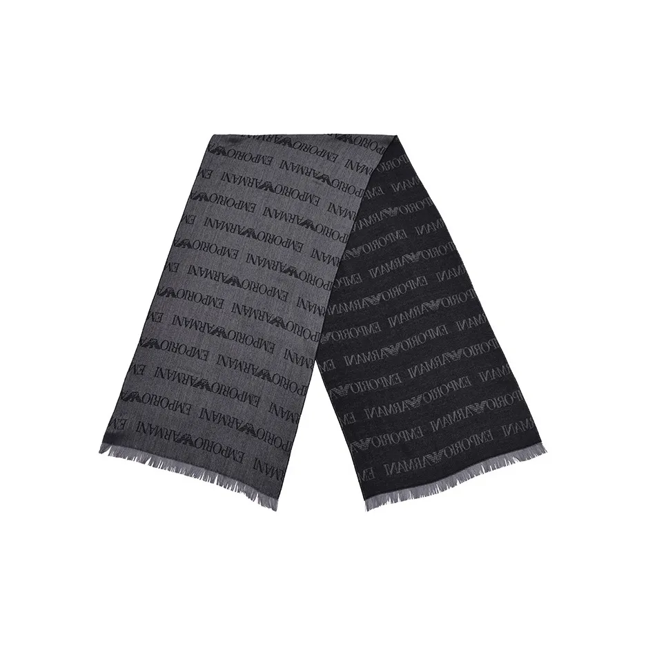 EMPORIO ARMANI Logo jacquard Scarf