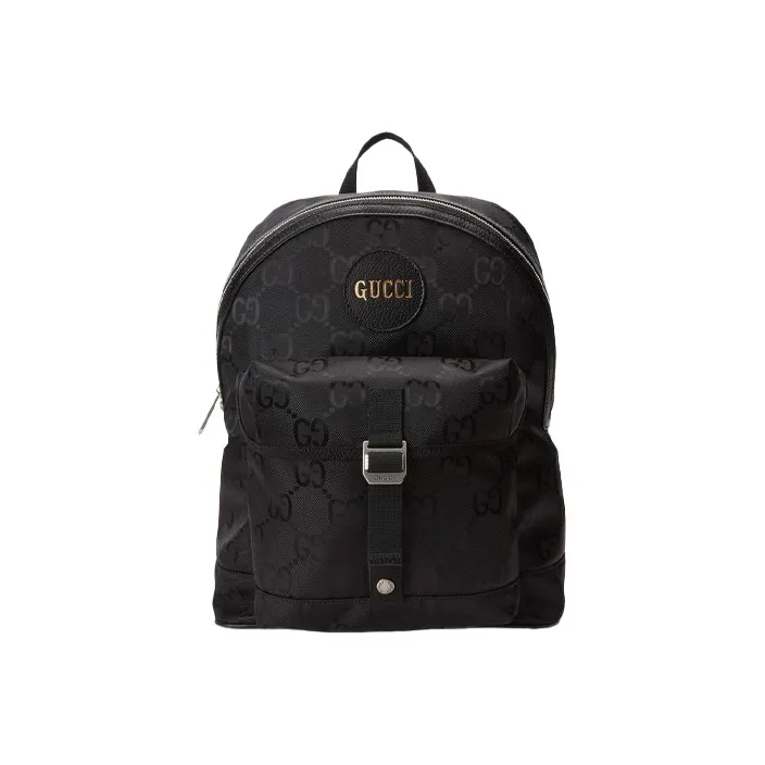 GUCCI Off The Grid Nylon With Leather Backpack Men's Black