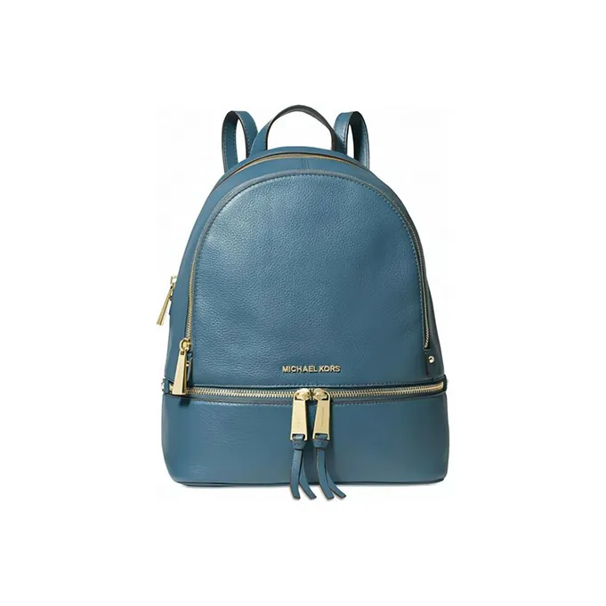MICHAEL KORS Cow Leather Backpack Medium Size Women's Haze Blue