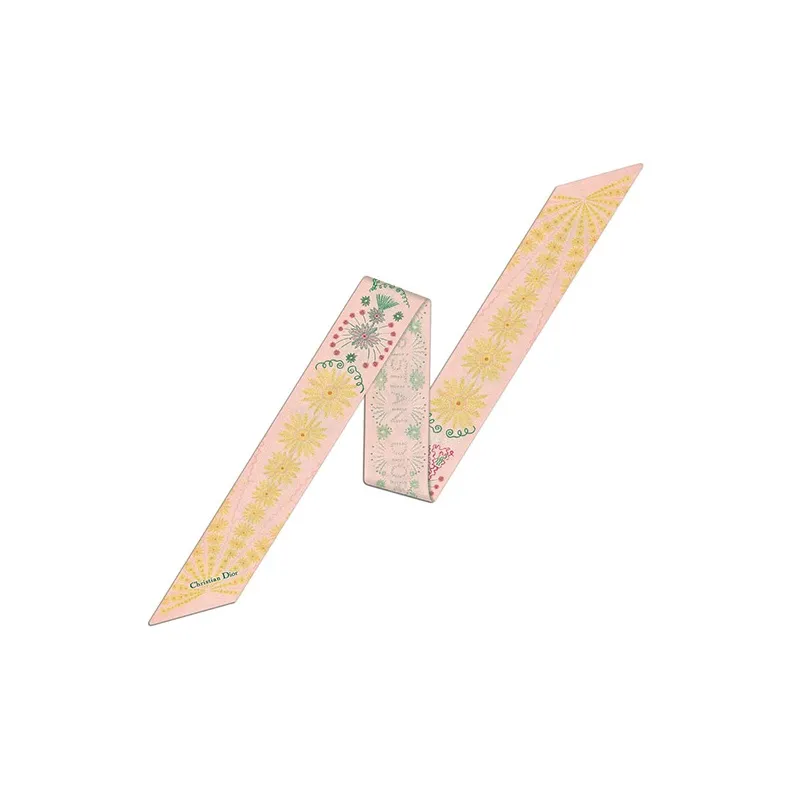 DIOR Шелковые шарфы Розовый Унисекс