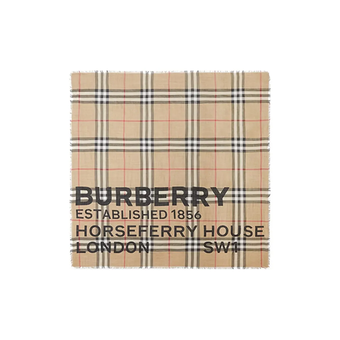 Burberry Address Giant Check Scarf