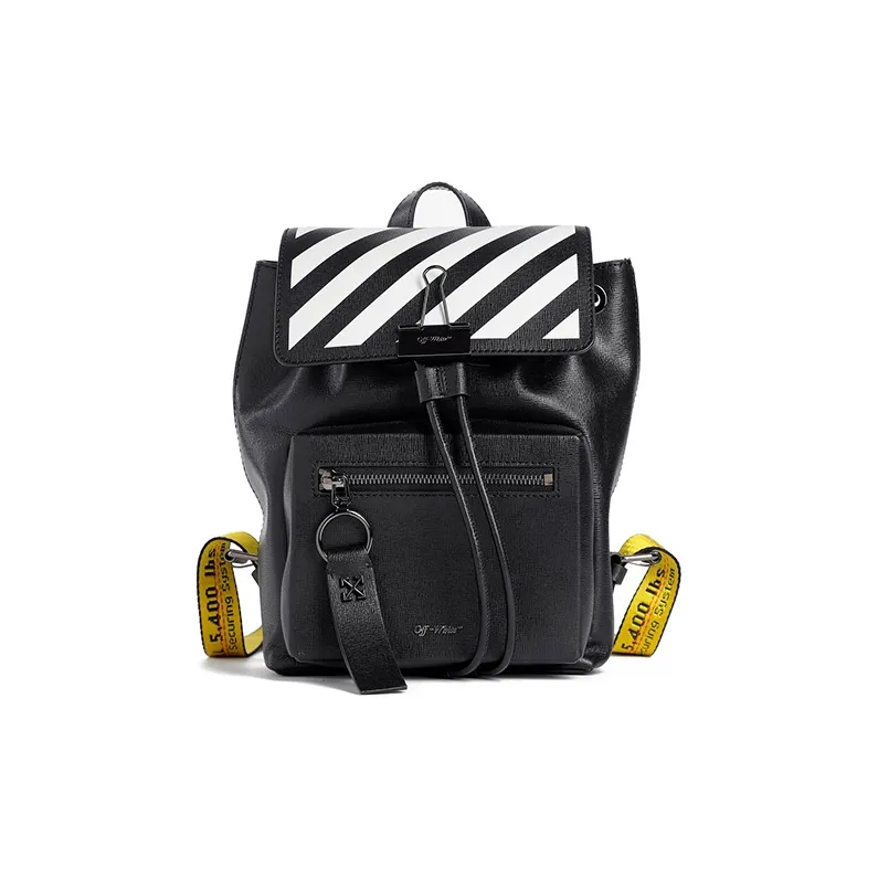 OFF WHITE Backpack Diag Black White Yellow