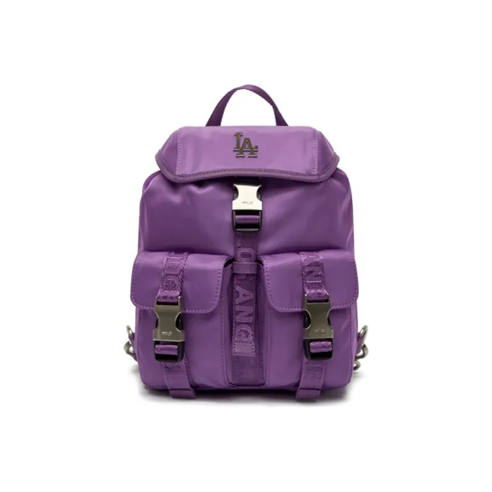MLB Los Angeles Dodgers Nylon Fabric Backpack Regular Women's Violet