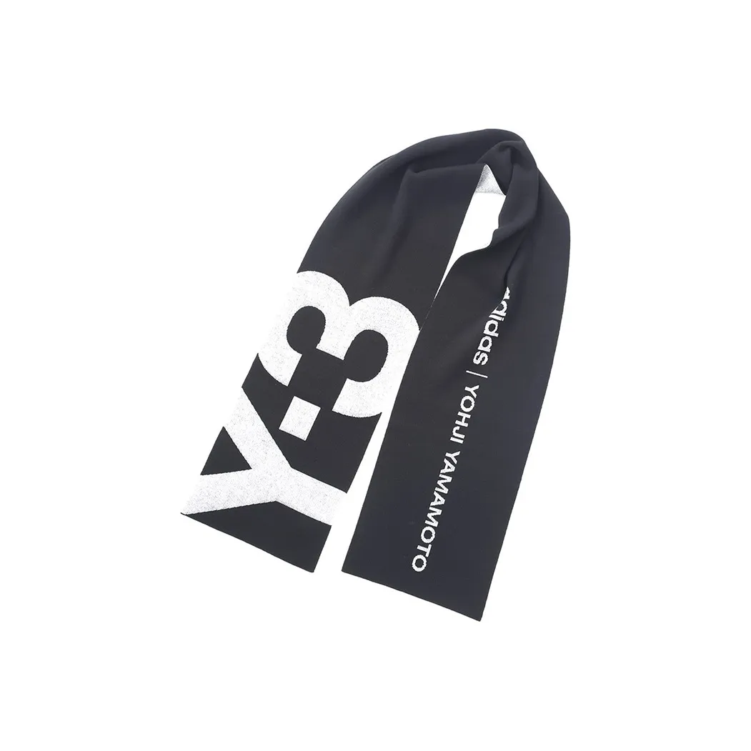 Y 3 Knit Scarves Men's Black