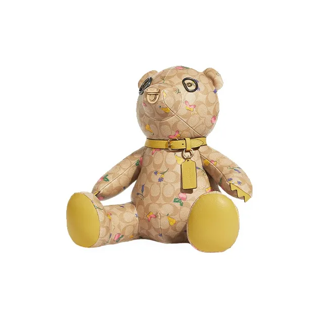 COACH Каменная кожа Сумка Аксессуар Унисекс Хаки и Желтый