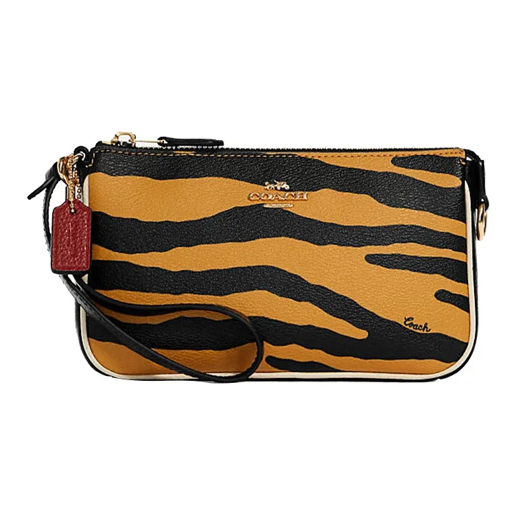 COACH Nolita Покрытый холст с кожаными вставками Маленькая сумка сумка через плечо клатч маленькая Женская Желтая Черная