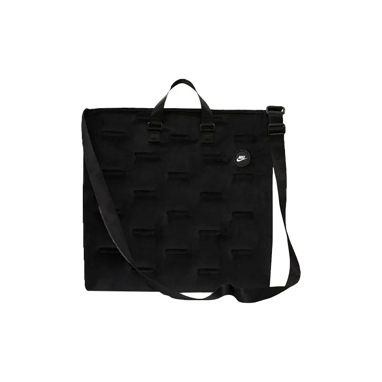 Nike Heritage Velour Ткань Сумка-тоут Сумка для покупок Портативная Сумка через плечо Унисекс Черная