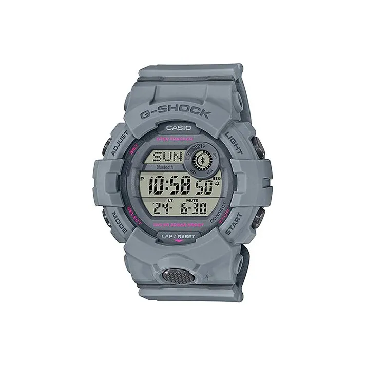 CASIO SQUAD Коллекция Кварцевый механизм Смольный ремешок Часы Мужские Циферблат Серый GMD B800SU 8