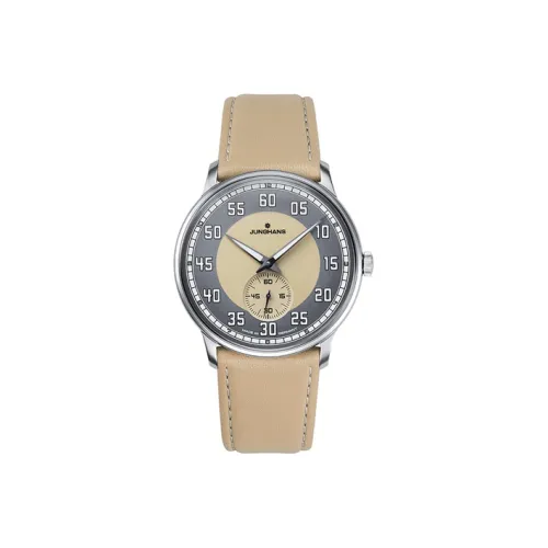 JUNGHANS Ручной Механический Movement Мужские Meister Master Collection Часы 37,7mm*37,7mm*7,3mm Желтые
