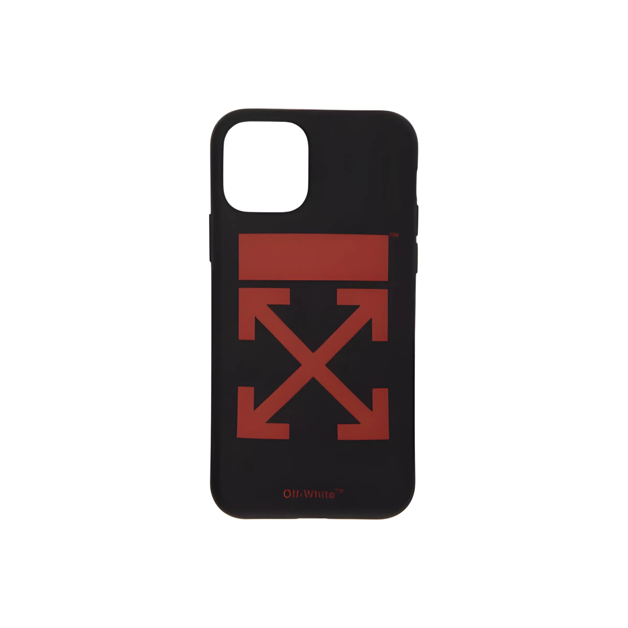 OFF WHITE Polycarbonate Phone Cases Unisex Black Red