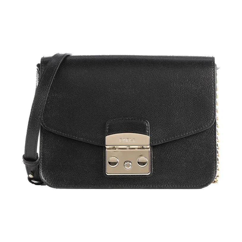 Furla Кожа Плечевая Сумка Женская Черная