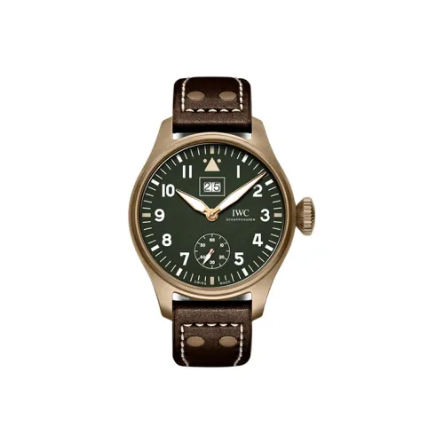 IWC Ручной Механический Movement Мужские Часы Pilot Collection 46,2mm*15,2mm Зеленые