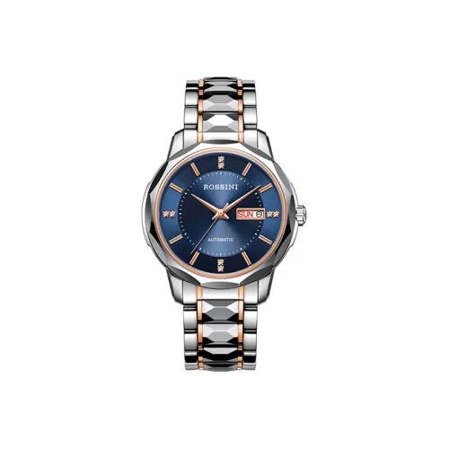 ROSSINI Автоматический Механический Movement Мужские Enlightenment Collection Часы 42mm*42mm*10mm Синий