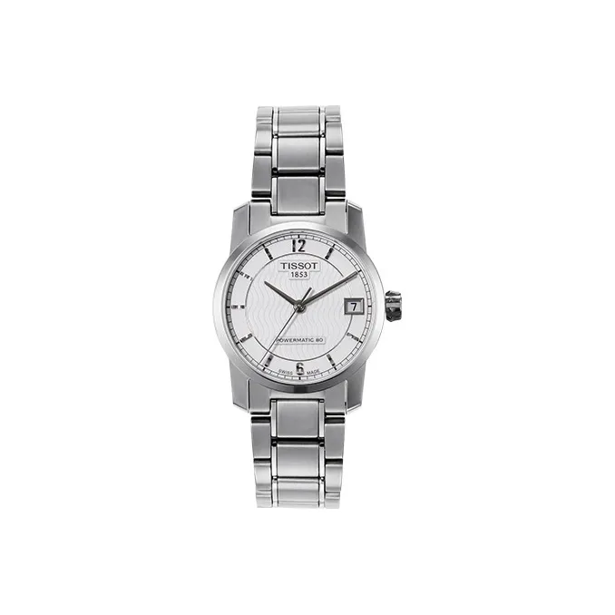 TISSOT Ti Автоматический Механический Механизм Женские Часы 32 мм Серебристый Циферблат Титановый Сплав Корпус Часов Титановый Ремешок