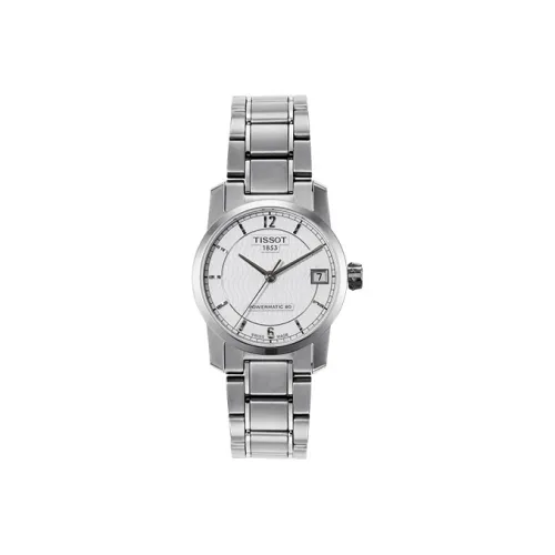Tissot Автоматический Механический Movement Женские Ti Часы 32мм*32мм Серебряные