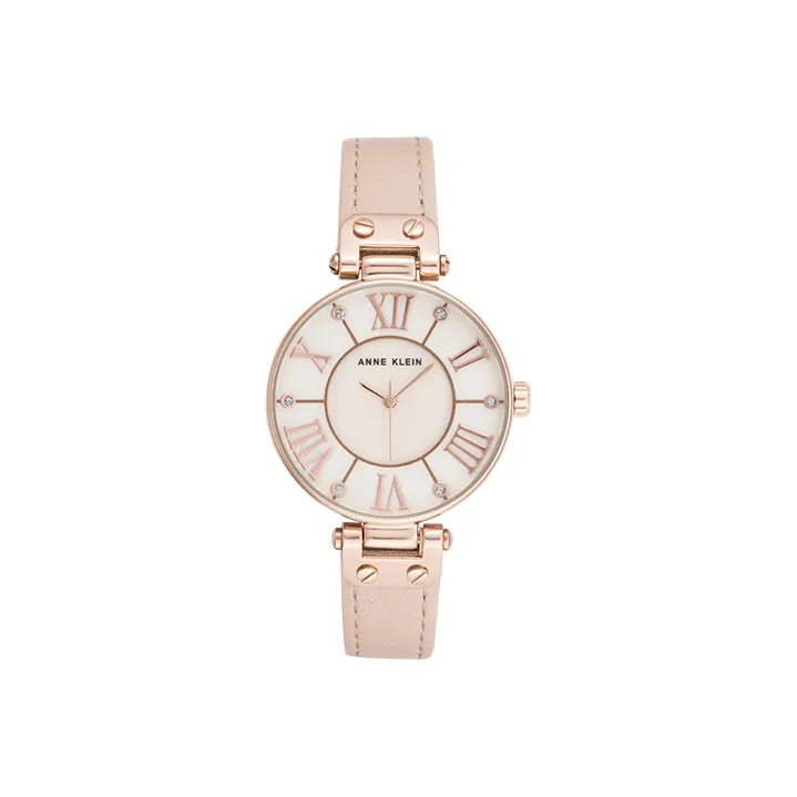 ANNE KLEIN Кварцевый механизм, женские часы, коллекция Modern Retro, 34 мм * 9 мм, розовый