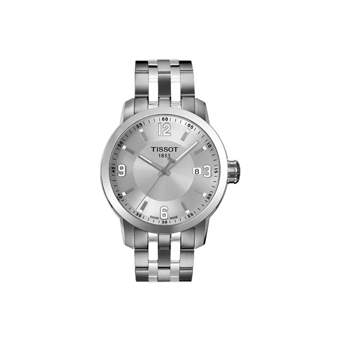 TISSOT Quartz Механизм Мужские Часы Junchi 200 Series Серебряные