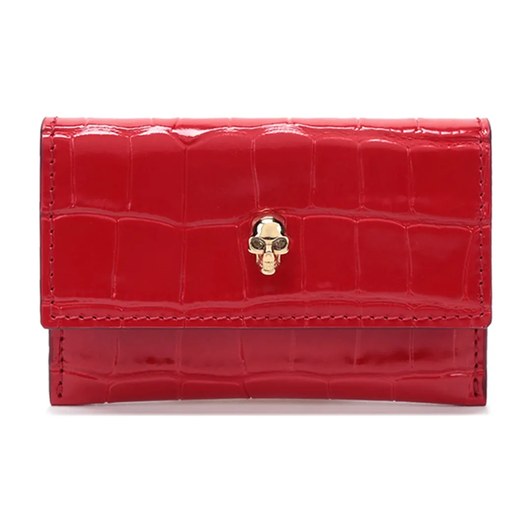 Alexander McQueen Leather Card Holder Card Holder Women's Red