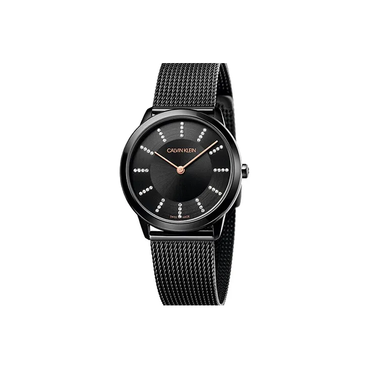 CALVIN KLEIN Кварц Механизм Черный Циферблат Унисекс
