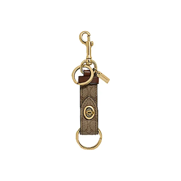 COACH Кожа Брелок Сумка Аксессуар Сумка Аксессуар Унисекс Хаки