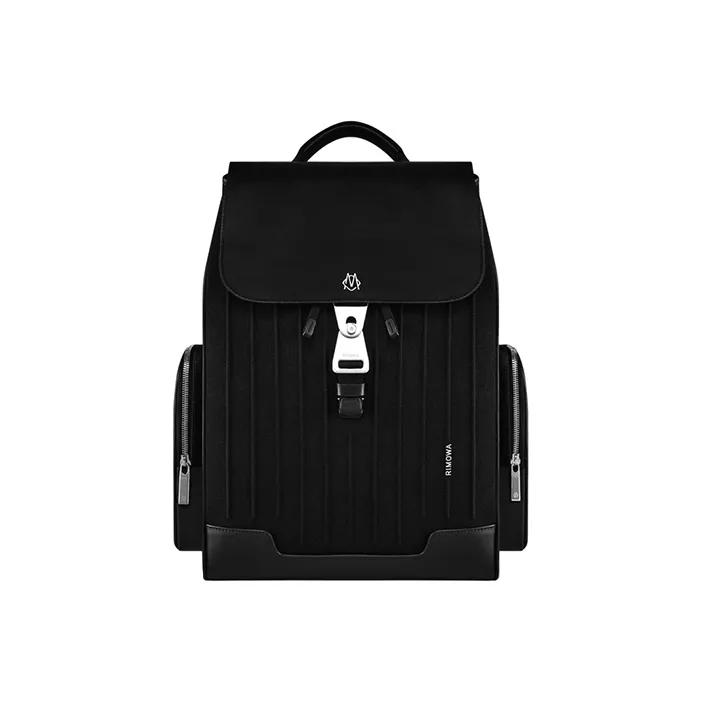 RIMOWA Never Still Patchwork With Grain Leather Backpack Tubas Unisex Black