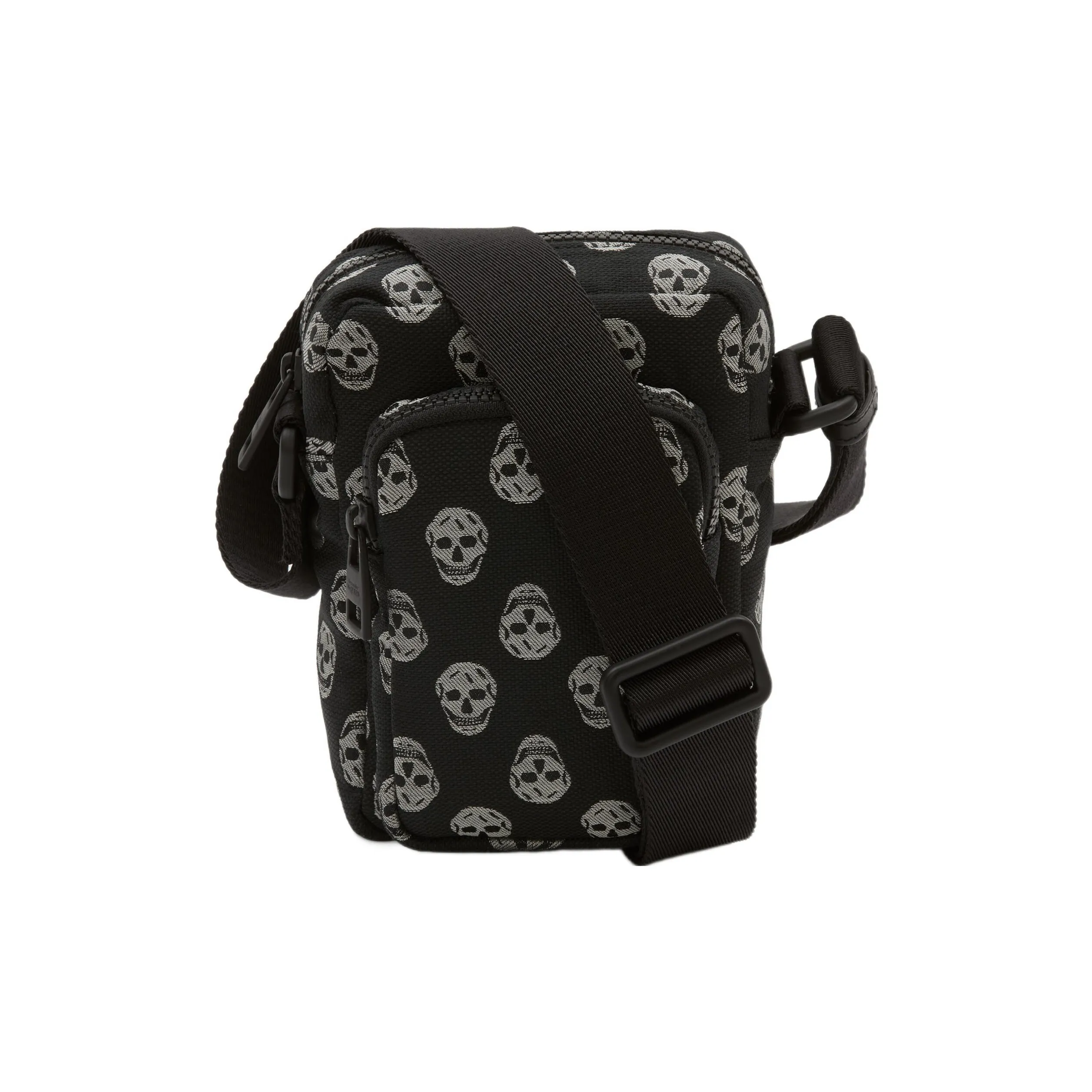 Alexander McQueen Сумка через плечо из ткани мужская черная