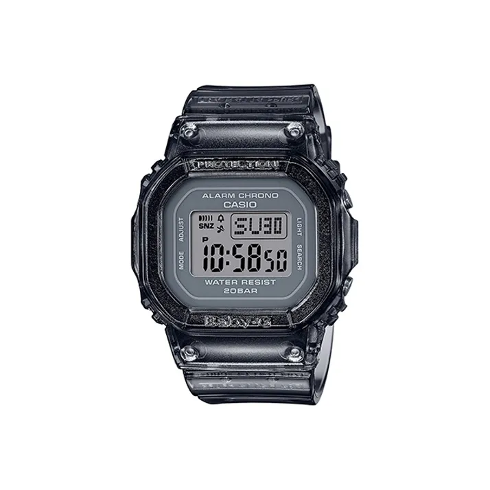 CASIO Baby G Кварцевый механизм Смольный ремешок Часы Женские Черный циферблат BGD 560S 8