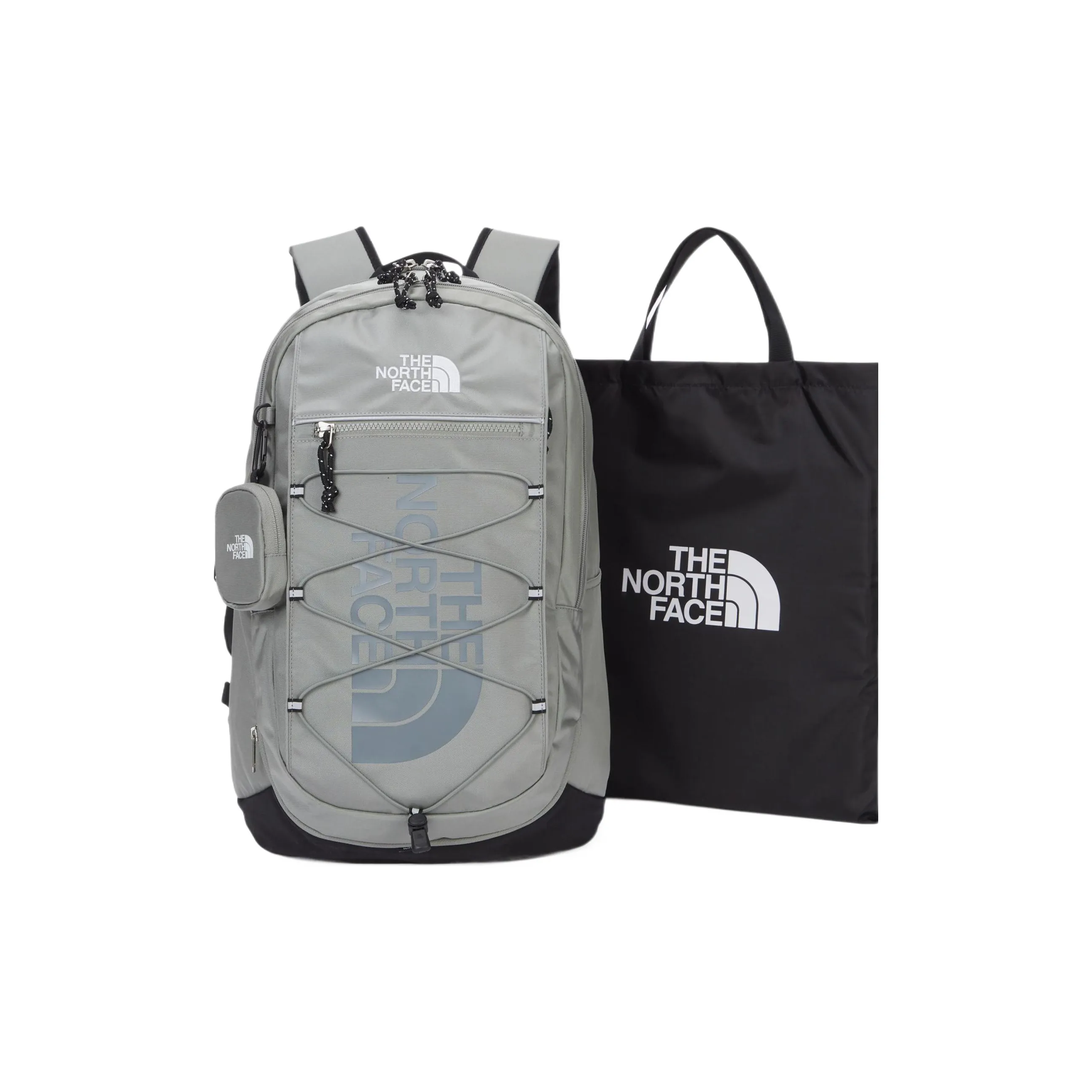THE NORTH FACE Polyester Backpack Regular Unisex Gray