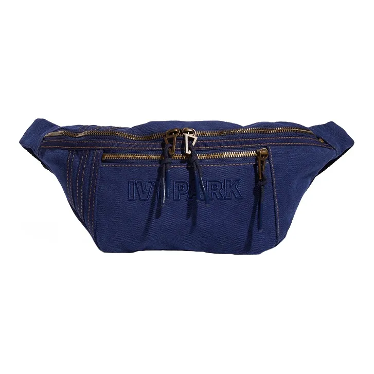 Adidas Originals IVY PARK Collaboration Хлопковая сумка через плечо бананка стандартная унисекс темно-синий