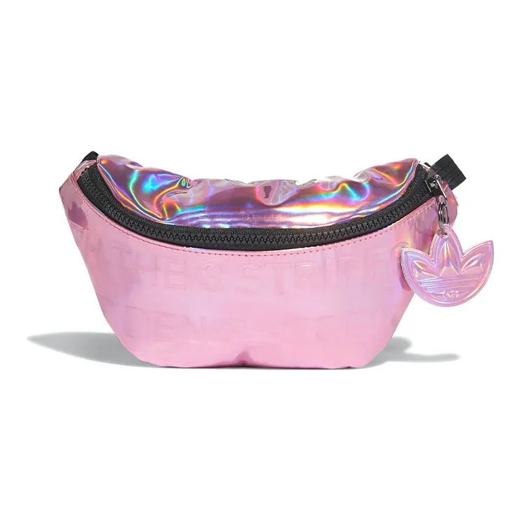 Adidas Originals Polyurethane Sports Waist Bag Regular Unisex Bright Pink
