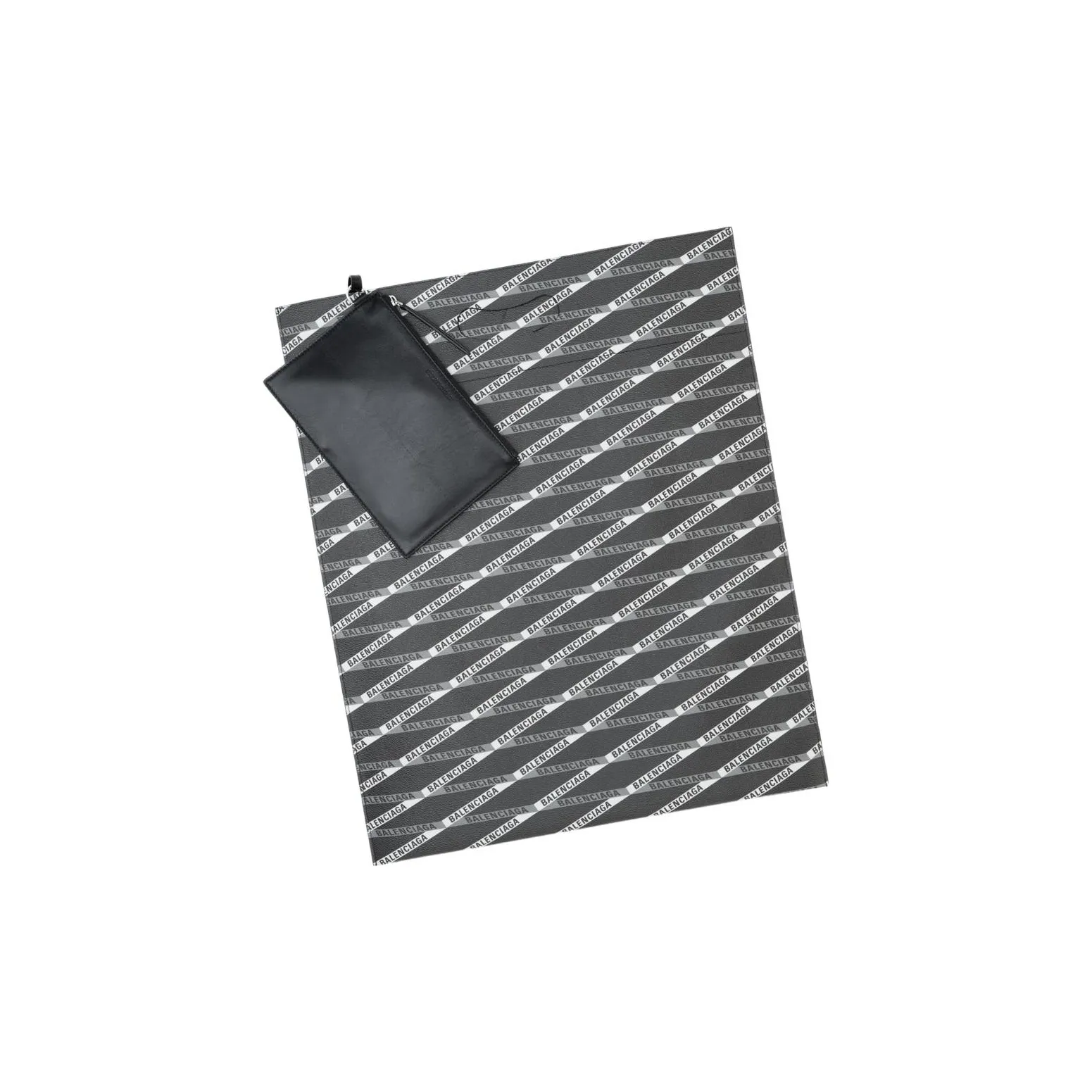 Balenciaga Unisex Leather Clutch Black