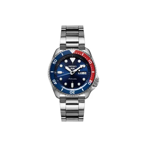 SEIKO Механический Movement Мужские Классические Cans Часы 42,5 мм Синий
